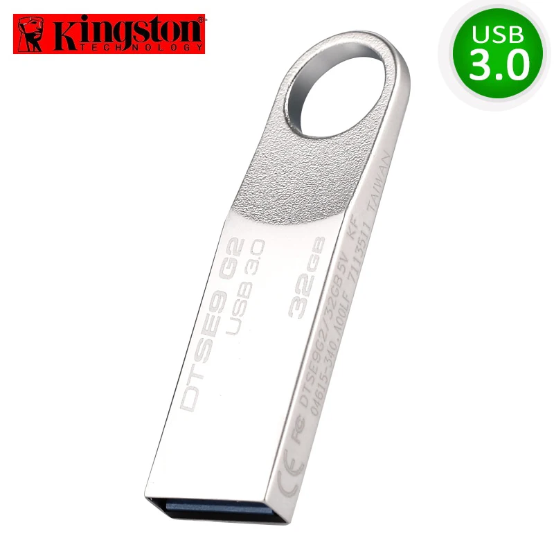 Kingston USB флеш-накопитель USB3.0 Флешка 32GB cle USB 3,0 металлические флешки карта памяти запоминающее устройство Memoria U дисковый накопитель