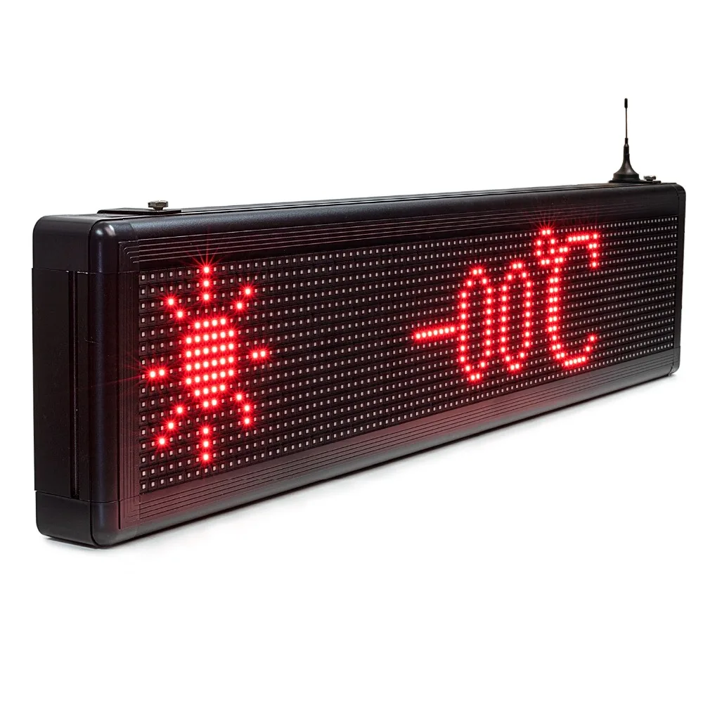 P10 Открытый водонепроницаемый RGB Полноцветный SMD модуль светодиодный дисплей Панель ноутбук iOS программируемый Rolling информация температурный знак