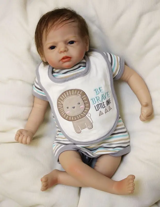 

Bebe boy reborn dolls 22" 55cm soft silicone baby dolls real newborn baby soft touch high quality bonecas brinquedos menino