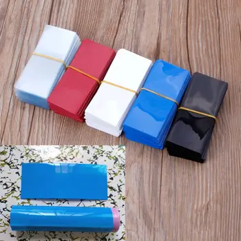 

100 Pcs Flat PVC Heat Shrink Tubing Battery Wrap for 1 x 18650 Battery Shrink Film