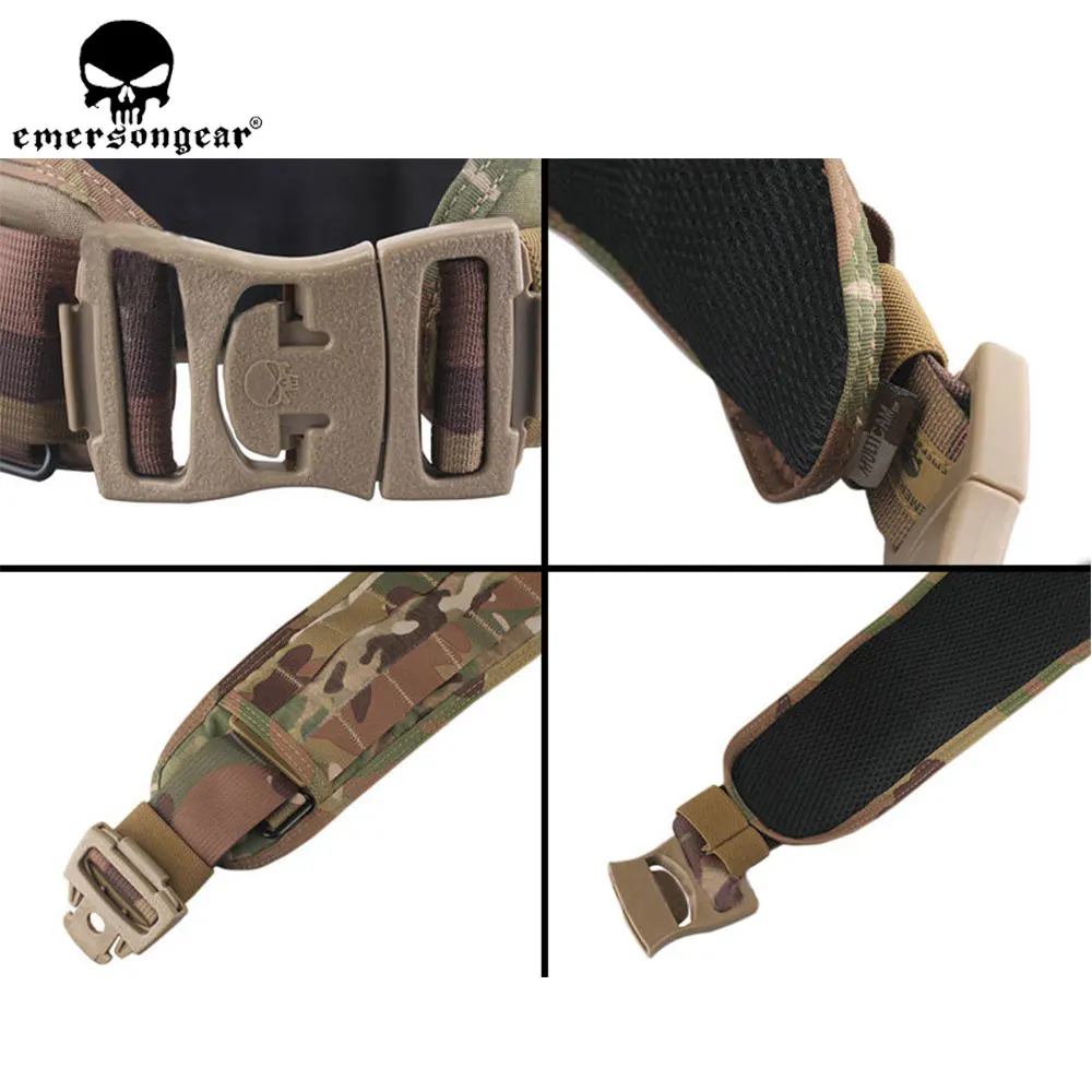 Ремень EMERSONGEAR Molle тактический страйкбольный Пейнтбольный армейский с подкладкой