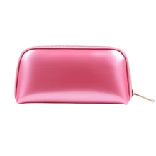 

Hight Quality Fashion Pink PU Leather Cosmetic Bag Women Travel Organizer Necessary Beauty Case Makeup Bag Set Wash Bag P12