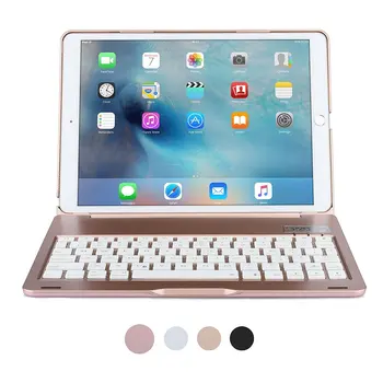 

For iPad Pro 10.5 Keyboard case,Bluetooth Wireless Keyboard Case for Apple iPad 10.5 A1701 A1709 Tablet Case with 7 Backlight
