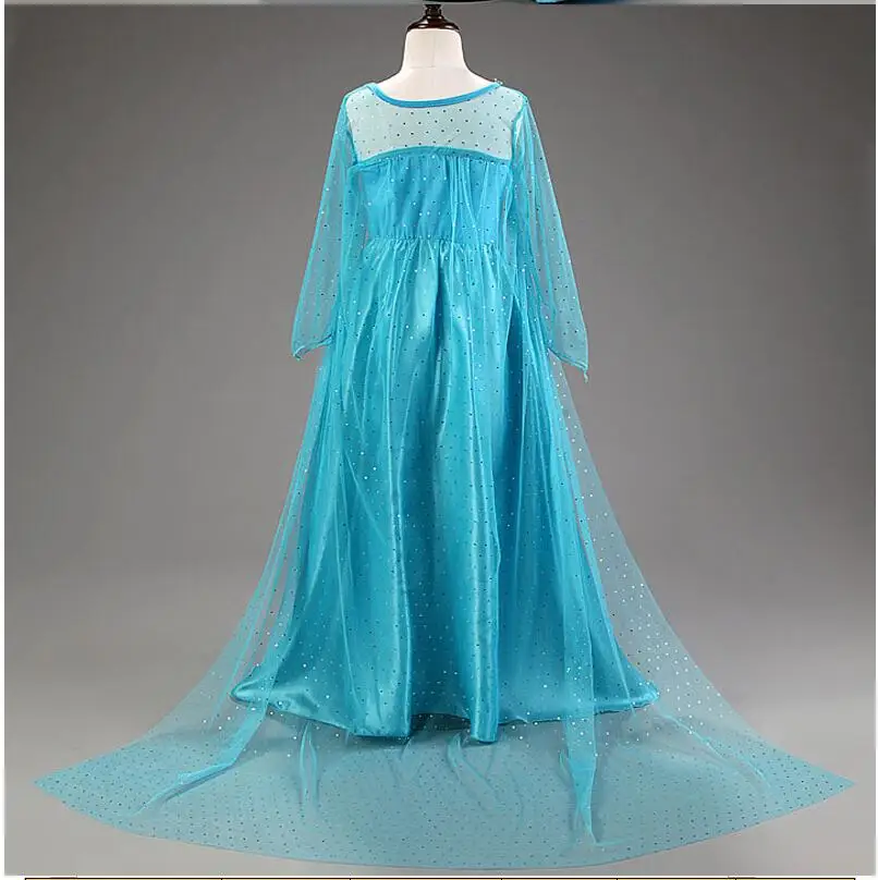 Платье для девочек; платье королевы Эльзы; костюм Снежной королевы Анны; праздничные платья для девочек; детская одежда