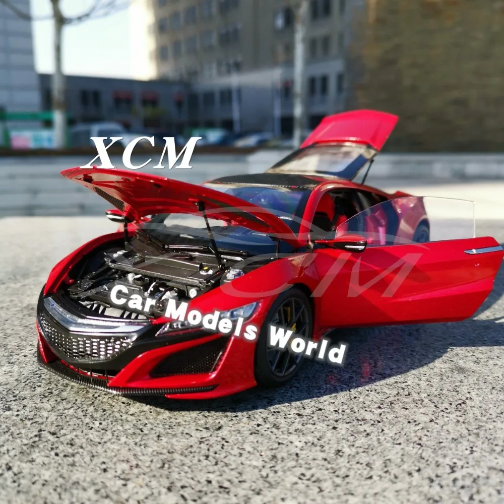 Литая под давлением модель автомобиля для KengFai NSX LHD 1:18 (красный) + маленький