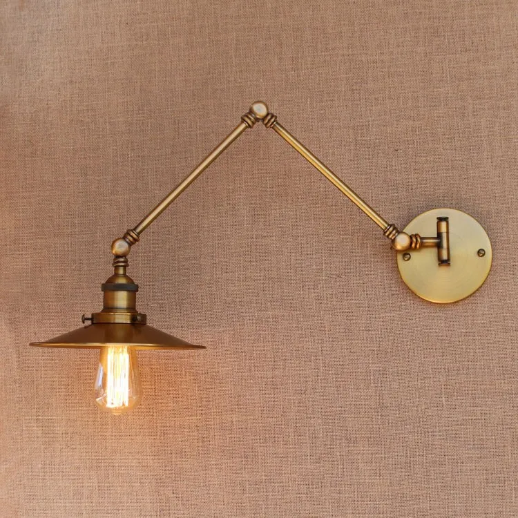 vintage lâmpada de parede ajustável braço oscilante
