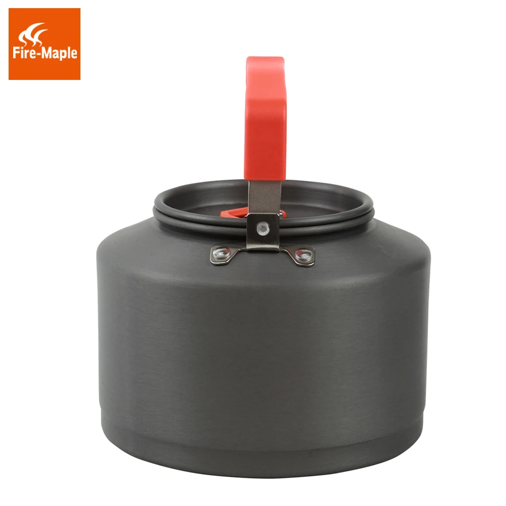De arce de fuego al aire libre que acampa hervidor de té de café Pot Camping Toolswith a prueba de calor de manejar y colador de té 1.5L FMC-T4