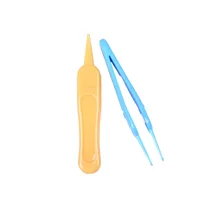 1 шт. ушами, носом, пупком младенца Пластик чистый Пинцет для Пинцет Pincet Talheres в количестве Mamadeira Зажимы безопасности принуждение по уходу за ребенком