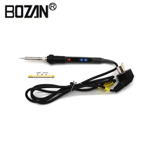 BOZAN EU Plug 90 Вт 220 В Электрический паяльник набор Регулируемый температурный пистолет железный наконечник паяльная станция сварочный инструмент для ремонта