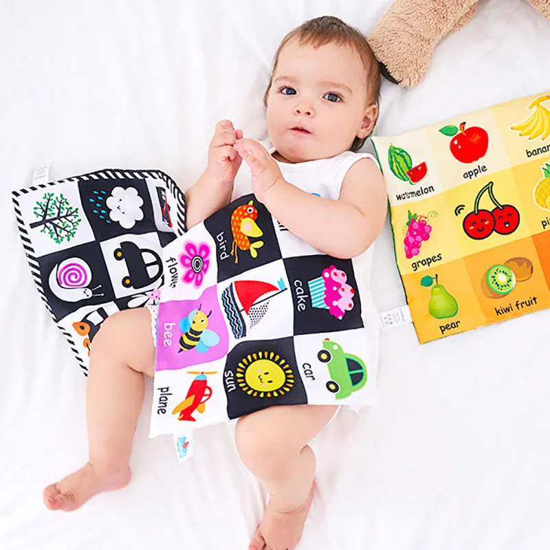 Игрушки для малышей, новорожденных мягкая ткань книга звук шелеста обучения Обучающие познавательные газета 0-12 месяцев младенец мобильный погремушка