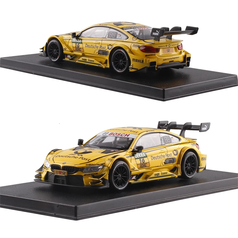 

1/43 Scale M4 DTM Racing Print Diecast model Cars No.16 Vehicles High Simulation Painting Toy Vehicles Alloy Car Model For Kids[