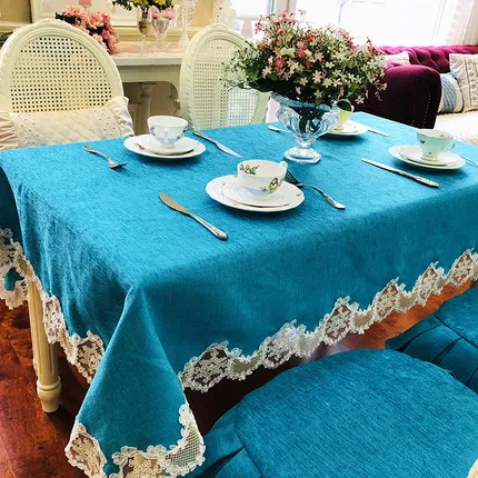 New European rectangular tablecloth obrus luxury lace table wedding decoration birthday party decorations kitchen Table Cloth
