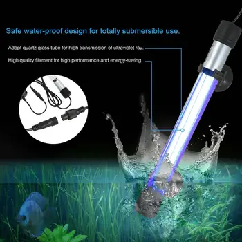 

5/7/9/11/13W UV Disinfection Lamp Water Sterilization Light for Aquarium Fish Tank can CSV