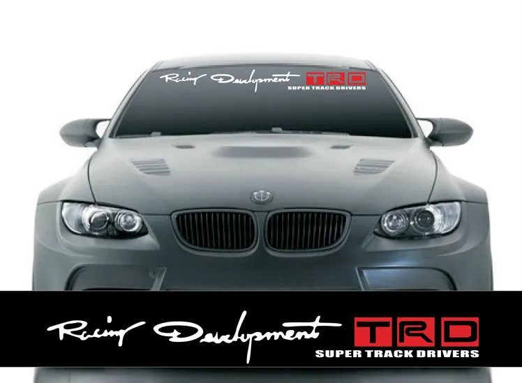 

Car Styling Stickers Lettering Decals for Toyota TRD Banner Car Front Windshield Motorcycle Accessories