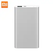 Xiaomi power Bank 5000 мАч 2 портативное зарядное устройство, тонкий Xiaomi power bank 5000 мАч литий-полимерный внешний аккумулятор