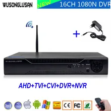 1080N 16 канальный 16CH 5 в 1 Wifi Гибридный коаксиальный XMeye DVR Onvif P2P Wifi 1080P NVR CVI TVi AHD IP CCTV домашняя камера наблюдения