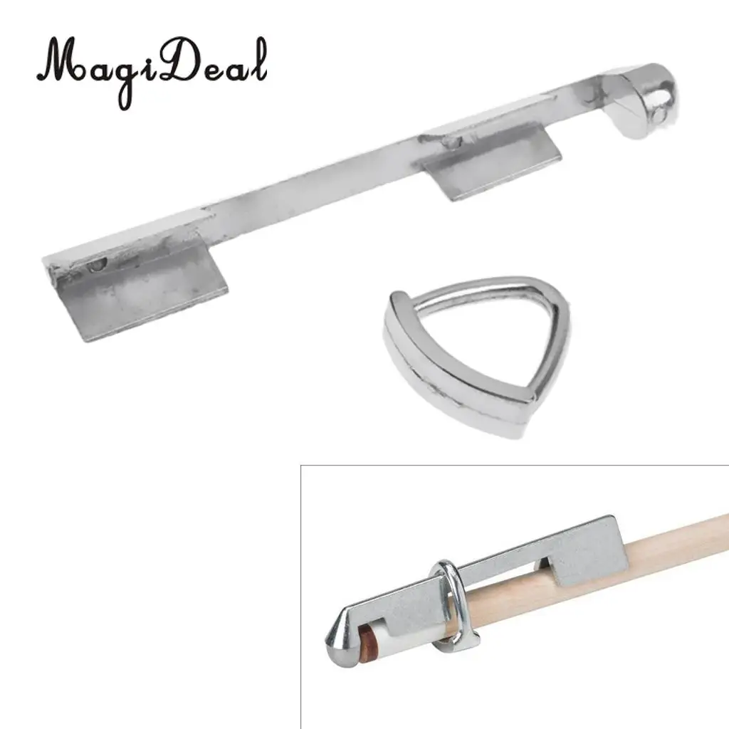 MagiDeal Professional 1Pc Pool Cue Tip Repair and Replacement Table Billianrd Snooker Stick Clamp Tool for Fun Indoor Pool Game