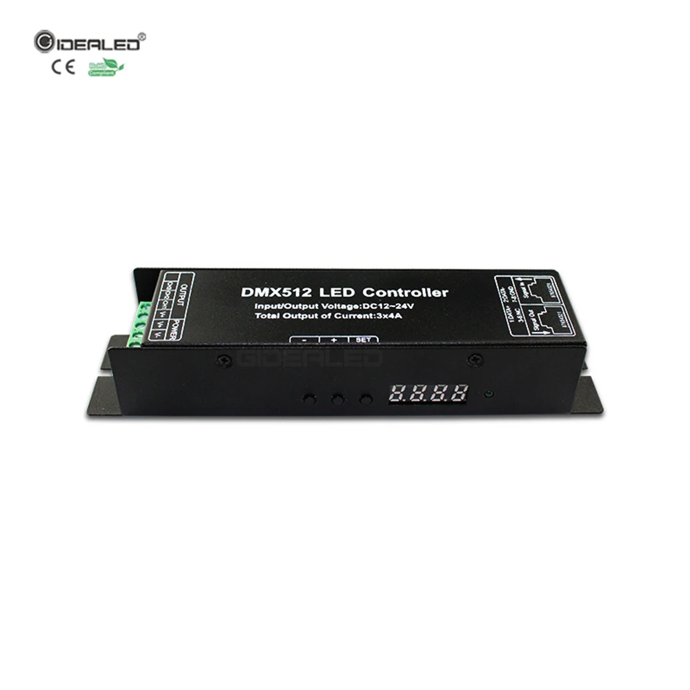 GIDEALED 4 канальный DMX 512 RGBW декодер RGB контроллер светодиодной ленты dmx512 диммер для