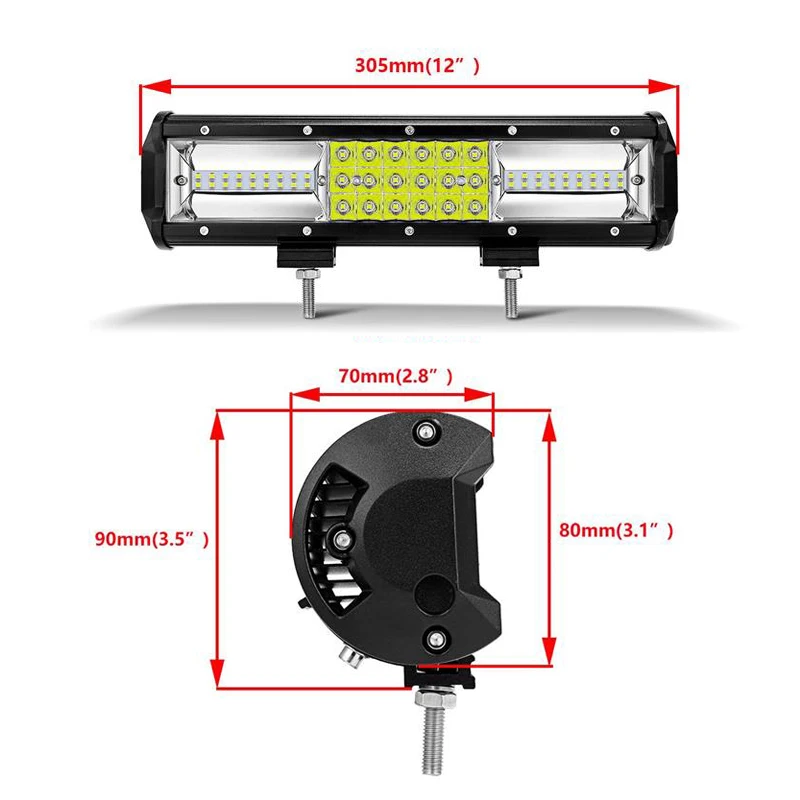 Oslamp 3 ряда 12 дюймов 162W светодиодный светильник бар Offroad светодиодный бар светодиодный рабочий светильник 12v 24v для Nissan Maxima Sylphy Livina Titan Teana Altima