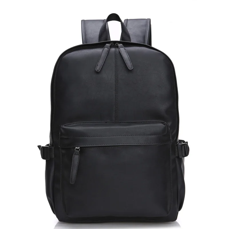 Кожаный мужской рюкзак MAGIC UNION с масляным воском, рюкзаки для путешествий в западном стиле, кожаный школьный рюкзак Mochila на молнии - Цвет: Черный