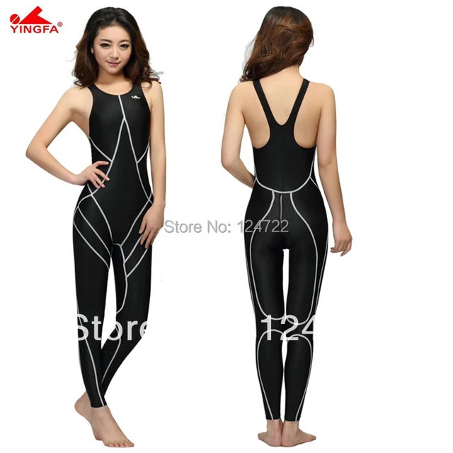 Hot sale! yingfa waterproof women spandex bodysuit swimming full body