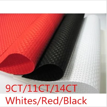 

oneroom Famous Cross Stitch Fabric 150X100cm White/Black/Red Aida Cloth 14CT/11CT/9CT High Quality Free Shipping-