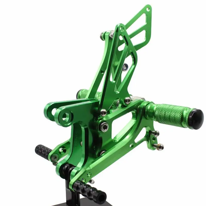 Регулируемые подножки педали Rearset подножка сзади набор для KAWASAKI Ninja ZX6R ZX636 2005-2008