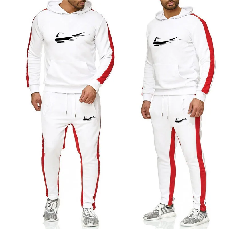 

2019 Summer HOT TOP Men's Sports Suit, Hoodie Suit, Morning Running Sportswear, Fashion Pattern Printing, Breathing Comfort