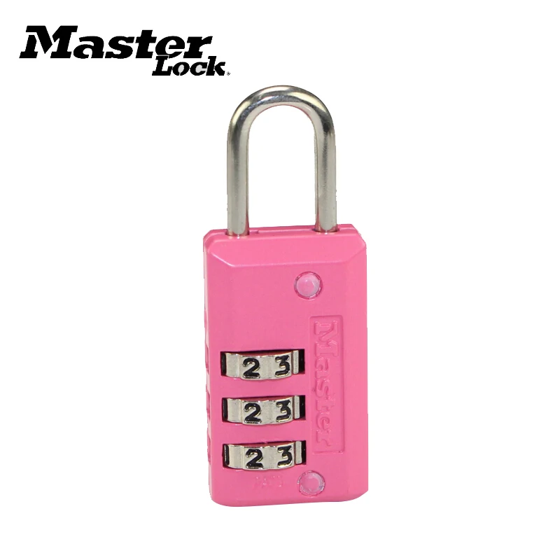 646 Pink Мастер замок 3 цифры Комбинации пароль цинковый сплав безопасности замок чемодан Чемодан кодовый замок шкаф для кухонных шкафов, замок для шкафчика - Цвет: 646 Pink