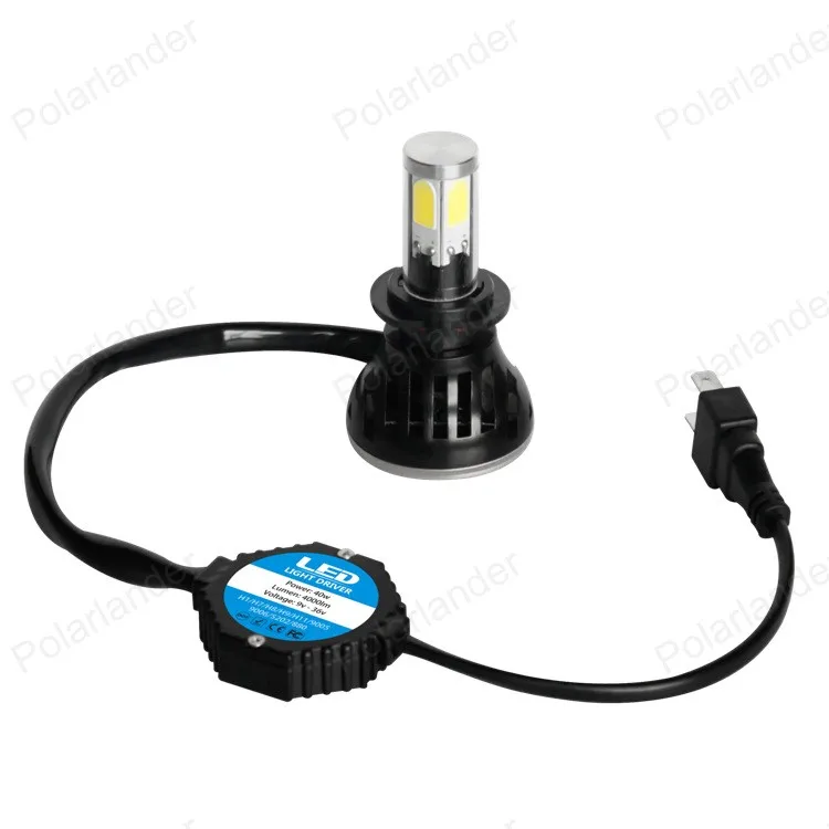 

12	G5 H7 COB LED Car Headlight Bulbs 40W 3200LM 6000K  LED Headlights White Color Led Lamp 12V Kit for buick free shipping