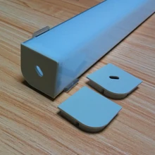 2 м/шт. 15 шт./партия СВЕТОДИОДНЫЙ углубленный алюминиевый профиль для светодиодных полос Прозрачная крышка и молочный диффузный чехол доступны