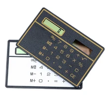 Slim Credit Card Solar Power Pocket Mini Calculator Novelty Small Calculator Fashion Special Hot and Convinient Design