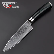 Damascus chef font b knives b font 6 inch Frozen meat cutter VG10 font b knife