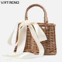 VRTREND соломенная сумка для женщин, сумки, женские пляжные сумки, шарфы, клатч с верхней ручкой, сумка для пикника, пляжная сумка из ротанга