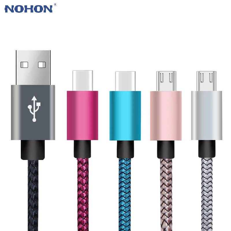 Зарядный кабель Micro usb type C для galaxy S9 S8 Plus S7 A3 A5 A7 J3 J5 J7 Xiaomi Redmi huawei шнур