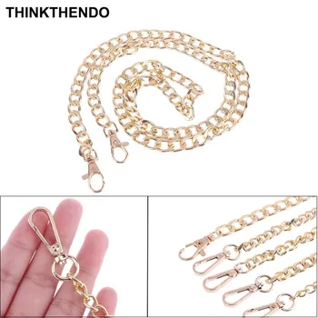 

Replacement Purse Chain Strap Handle Shoulder Crossbody Handbag Bag with Metal Buckles 120cm