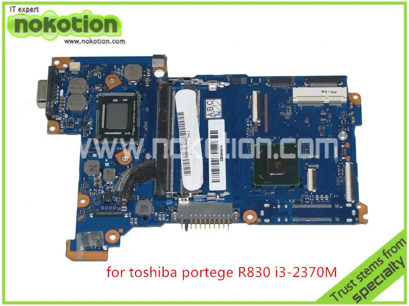 

NOKOTION original mother board for toshiba R830 R835 FAL3SY3 HD4000 i3-2370M DDR3 Full tested