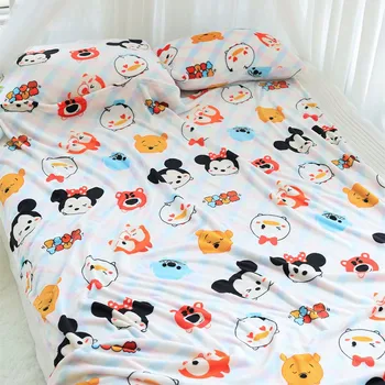 

Tsum Mickey Plush Toys Soft Pillowcase Air Condition Blanket Creative Birthday Christmas Gift #1755