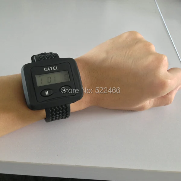 US $237.00 Waiter Button Calling System W 2 Smart Watches And 18 Push Buzzer For Service