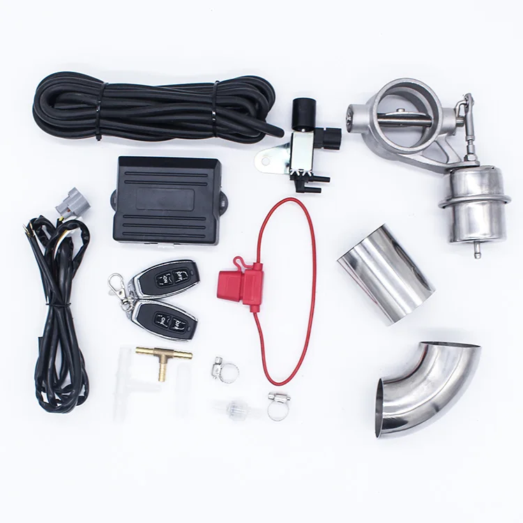 

Variable Exhaust Valve Kit 2.0 inch Car Exhaust Cutout Valve Normal Open Wireless Remote Control With Vacuum Actuator