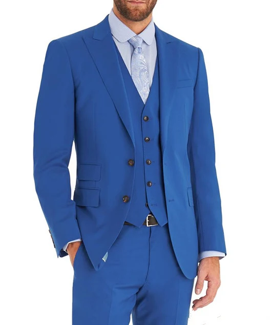 New-arrival-Custom-Made-Slim-Fit-Mens-Blazer-royal-sky-bule-Suit-Men-Wedding-Suits-Groom