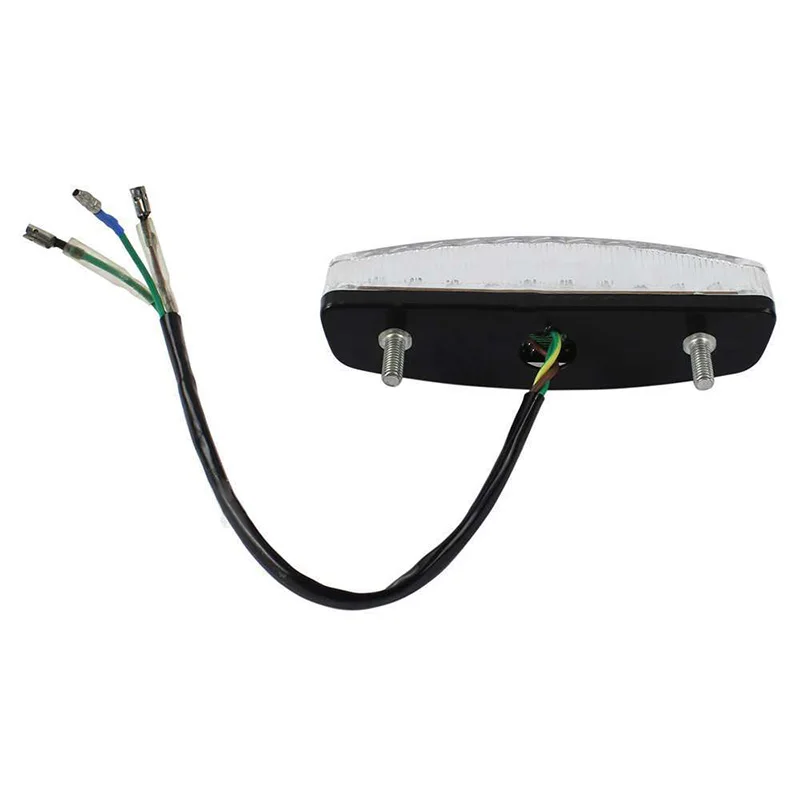 1pcs Universal 12V Motorcycle ATV Dirt Bike LED Tail Stop Brake Running Light Clear