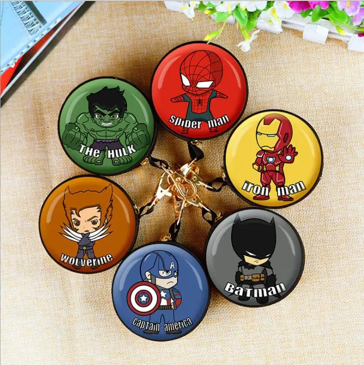 Комиксов Marvel Мстители кошелек супергероя Капитан Америка ID Монета кабель для