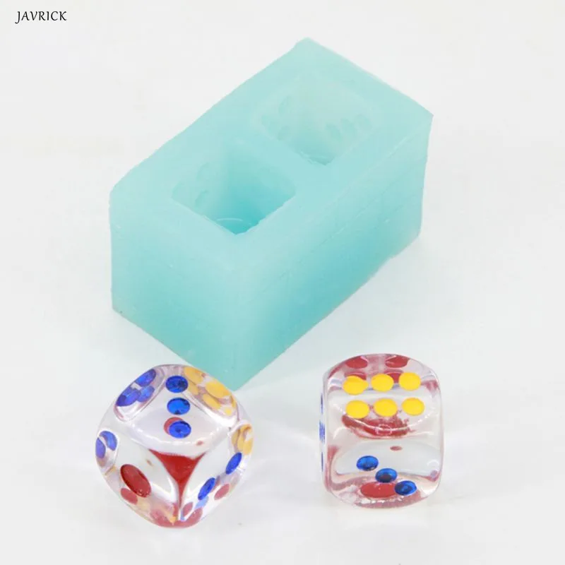 DIY полимерная форма играя кубические Кости силиконовые формы мыло смолы литые ювелирные изделия делая ремесленные инструменты