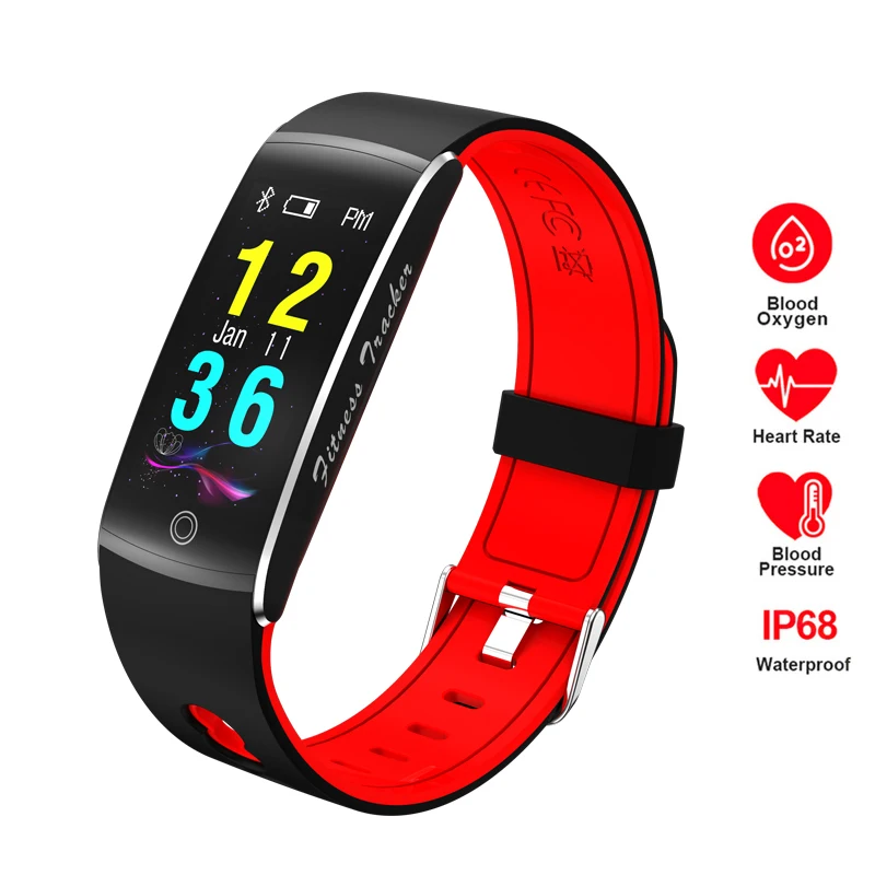 

F10 Smart Watch 2018 Ridding Swimming Tracker Blood Pressure Heart Rate Blood Oxygen Monitor Smartwatch IP68 for Iphone Xiaomi
