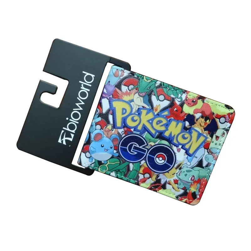 

Hot Pikachu Pokemon Wallet Cartoon Purse Pocket Monster Kawaii Pikachu Characters Gift Bags Leather Short Wallets
