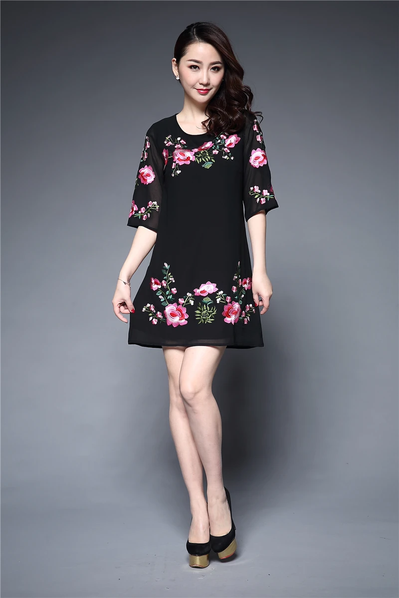 chinese embroidered dress