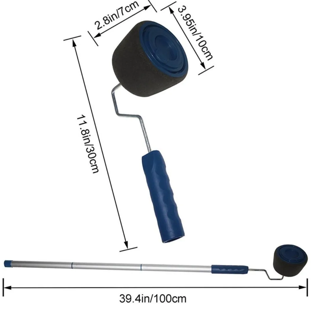 Краска бегун Pro ручка роликой щетки инструмент Флокированный Edger офисная комната стены краски ing ролик для нанесения краски кисть, валик набор