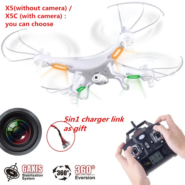 Квадрокоптер Дрон Syma x5c-1 камера Квадрокоптер 2,4 г 4CH 6 оси Дрон x5c камера Пульт дистанционного управления RC Квадрокоптер Бесплатная доставка
