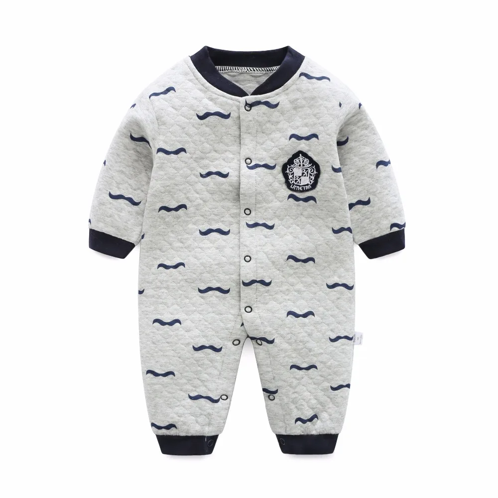 

2018 New Fashion Newborn Baby Romper Cartoon Long Sleeve Baby Boy Girl Clothes 100% Cotton Thick warm Sleepwear Baby Rompers